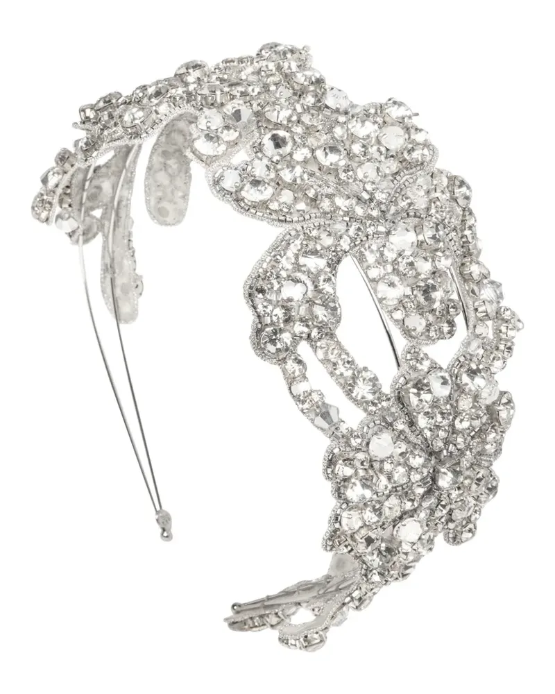 Jennifer Behr Haarband mit Kristallen - Silber Silber