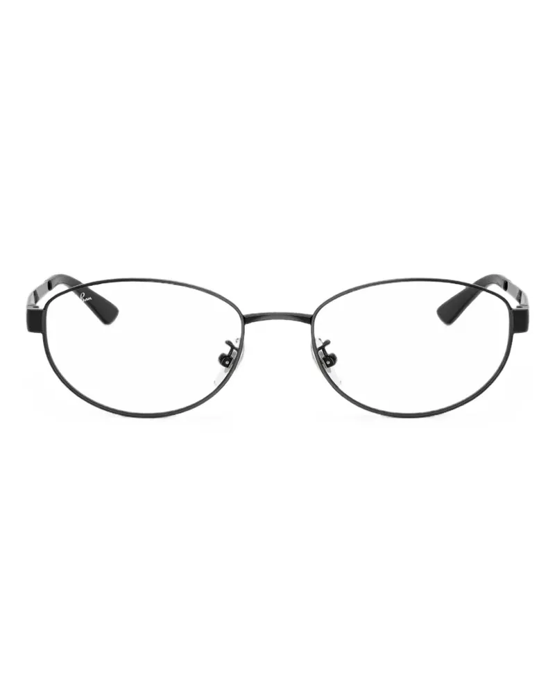 Ray Ban oval-frame glasses - Schwarz Schwarz