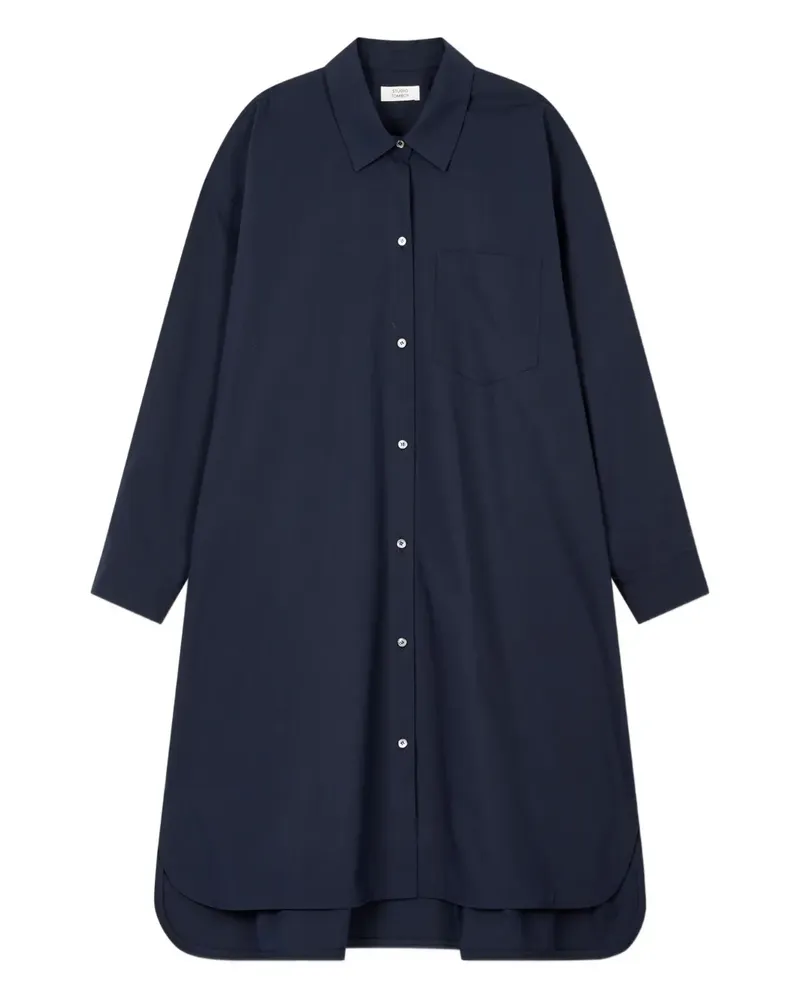 STUDIO TOMBOY Hemdkleid mit langen Ärmeln - Blau Blau