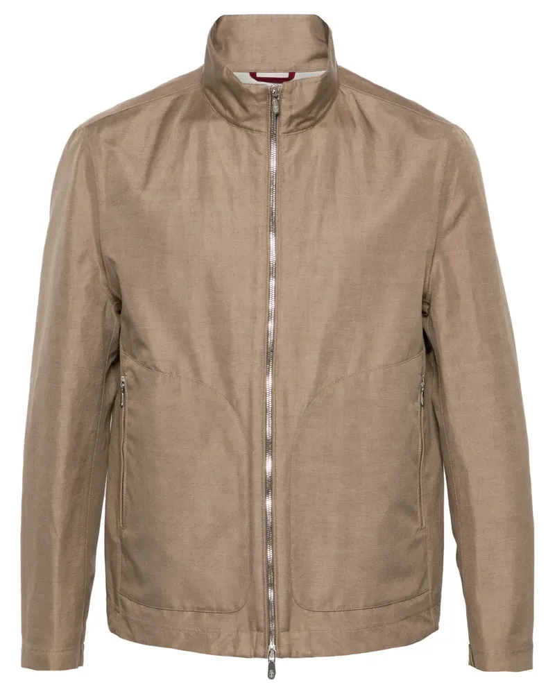 Brunello Cucinelli Jacke mit Stehkragen - Nude Nude