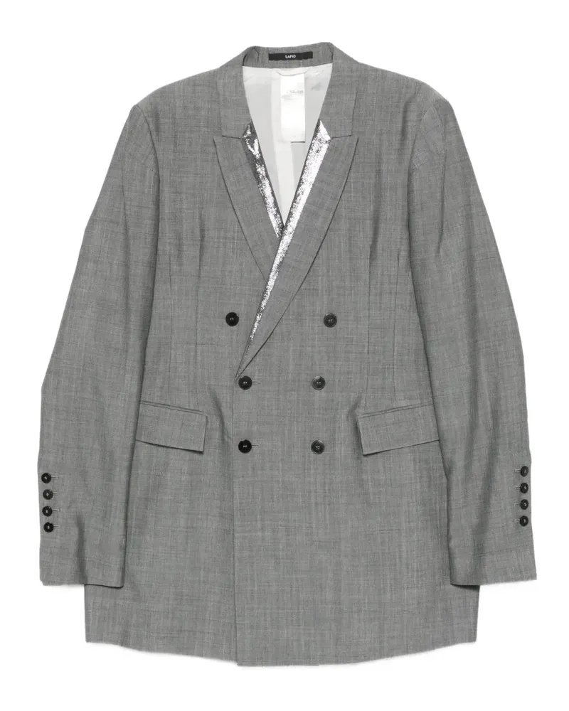 Sapio Nº 44L double-breasted blazer - Grau Grau