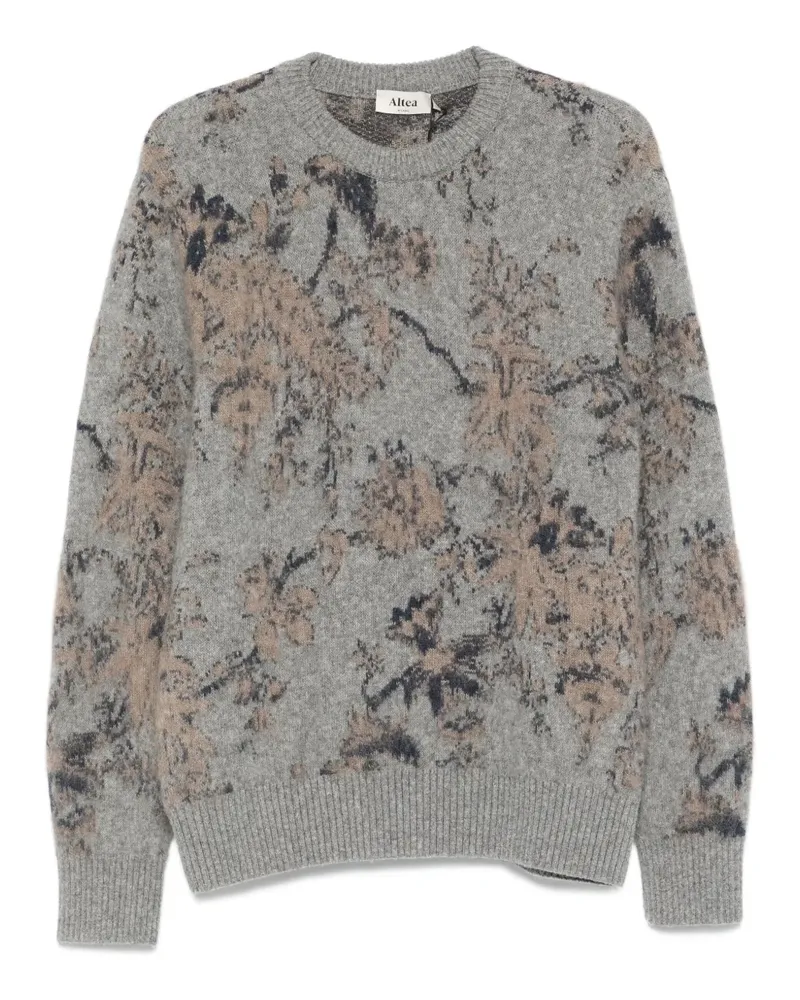 Altea Pullover mit Blumenmuster - Grau Grau