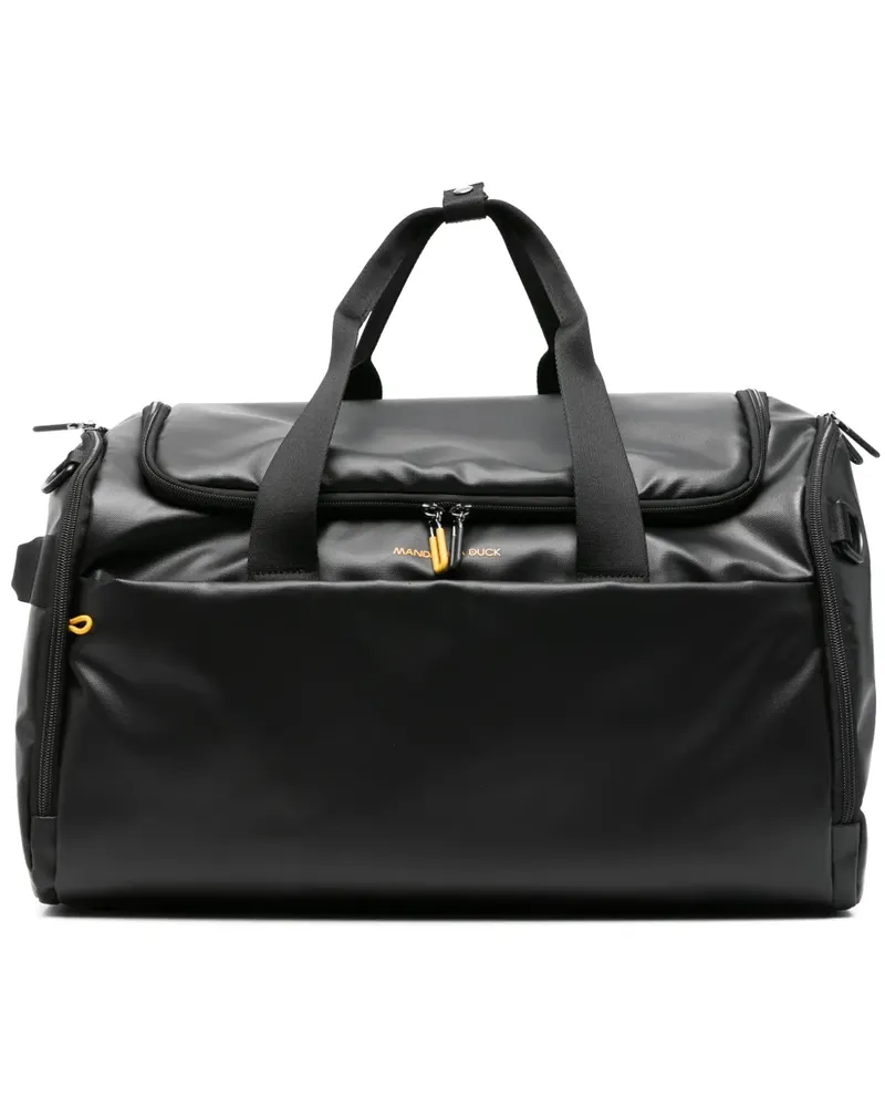 Mandarina Duck faux-leather duffle bag - Schwarz Schwarz