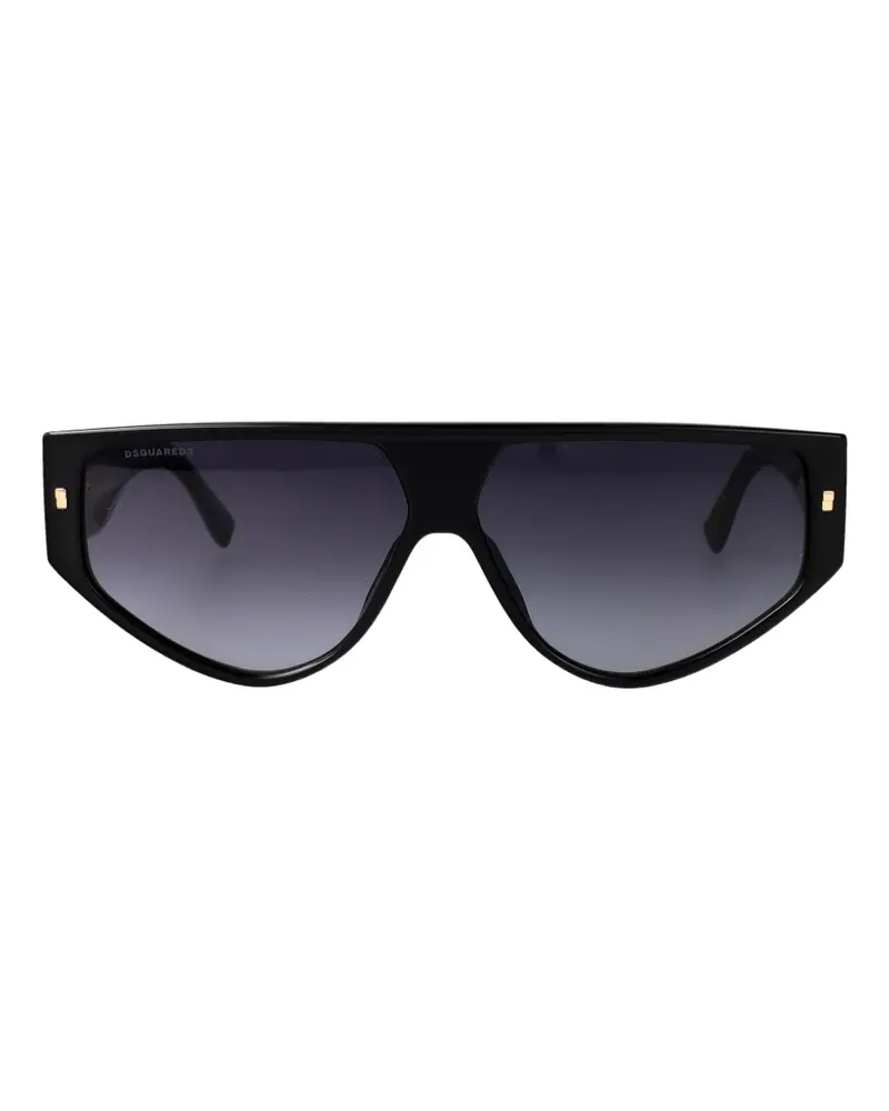 Dsquared2 Sonnenbrille mit geometrischem Gestell - Schwarz Schwarz