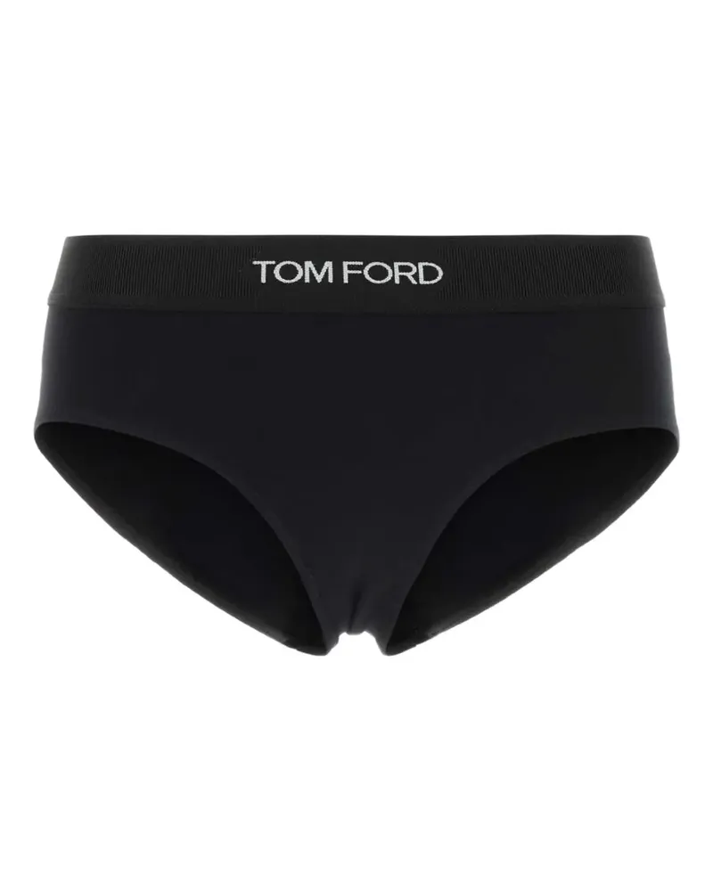 Tom Ford Signature logo-waistband briefs - Schwarz Schwarz