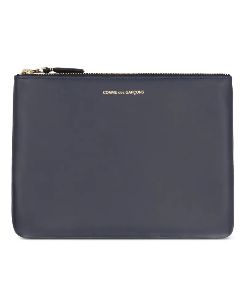 Comme des Garçons Portemonnaie mit Logo-Stempel - Blau Blau