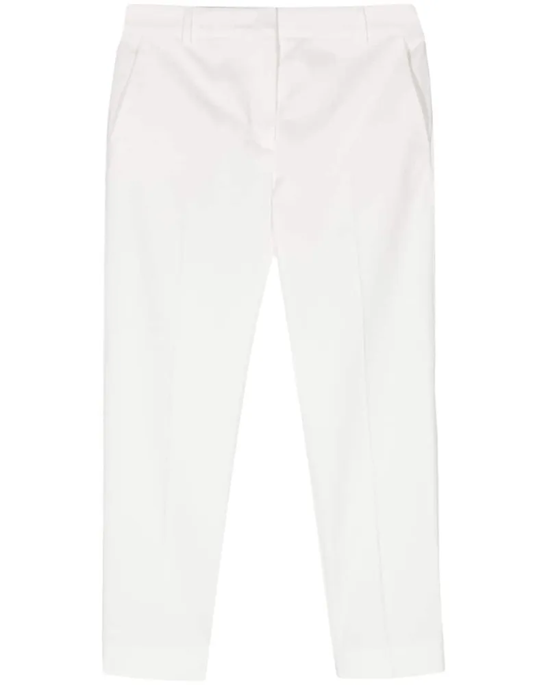 Max Mara Halbhohe Lince Tapered-Hose - Weiß Weiß