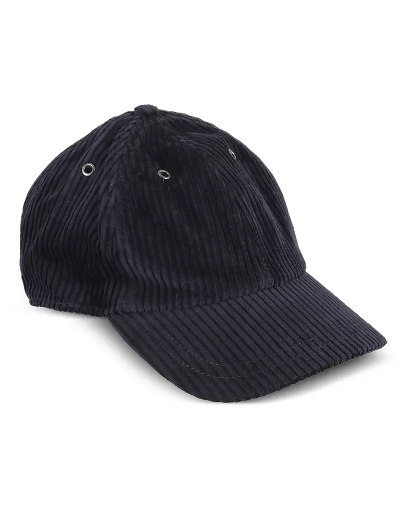 ASPESI Baseballkappe aus Cord - Blau Blau