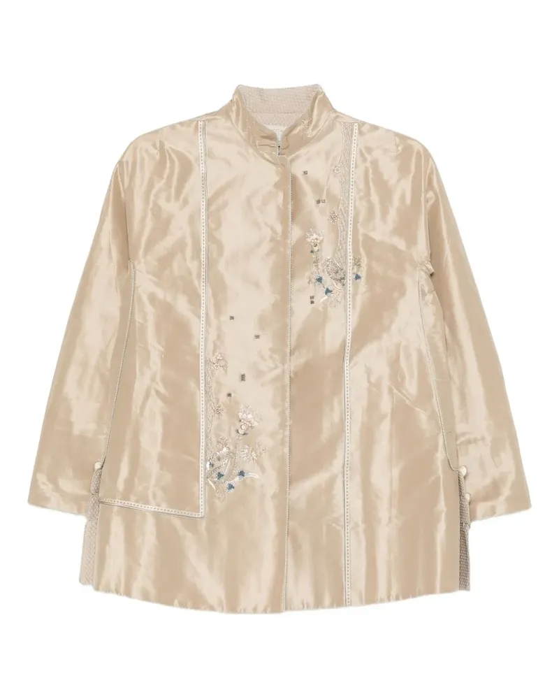 SHIATZY CHEN Jacke mit Scape-of-Curve-Stickerei - Nude Nude