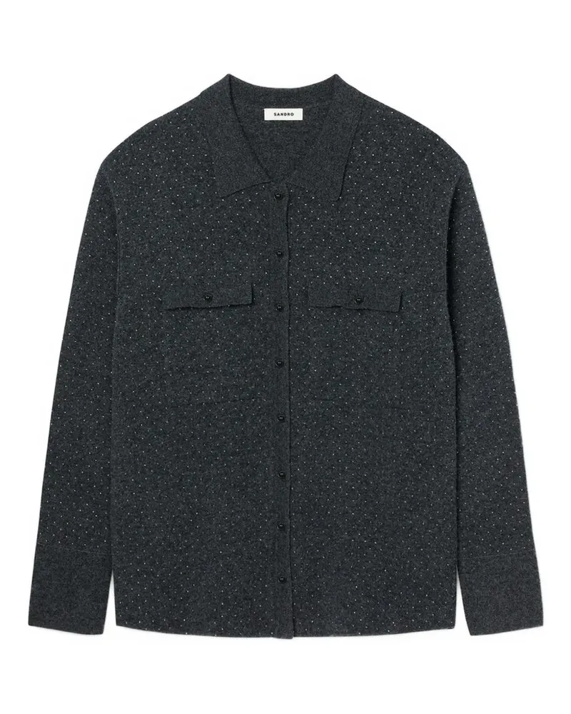 Sandro Cardigan mit Knöpfen - Grau Grau