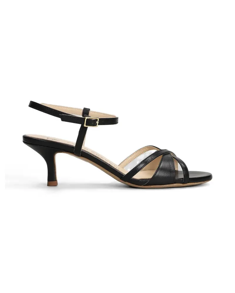 Fabio Rusconi criss-cross kitten-heel sandals - Schwarz Schwarz
