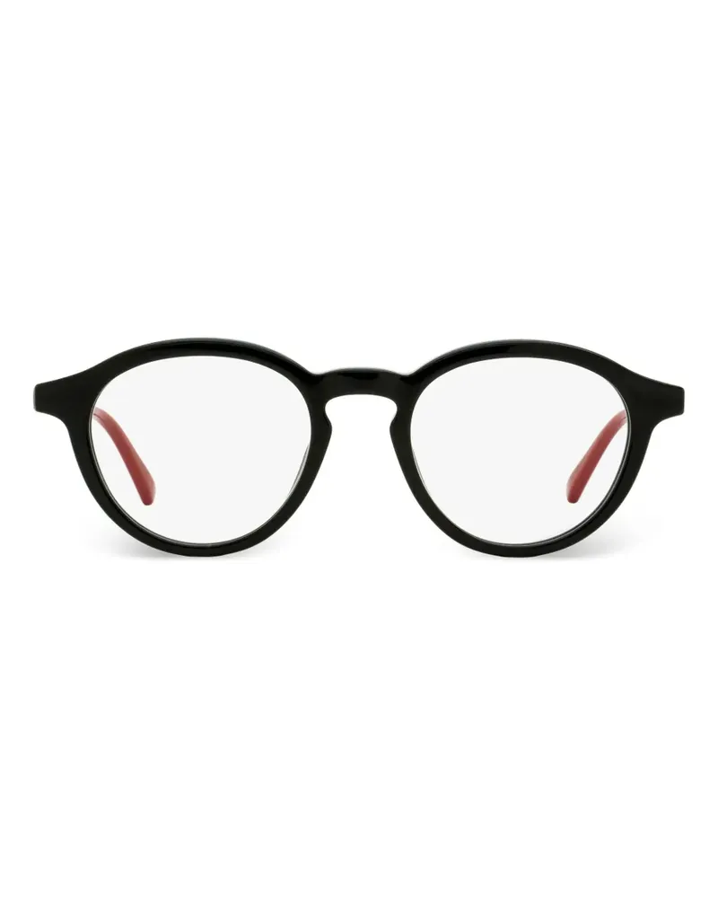 Gucci Brille mit rundem Gestell - Schwarz Schwarz