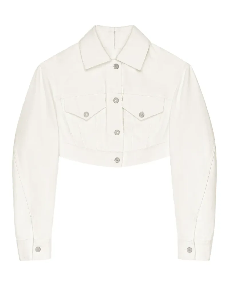 Givenchy Rückenfreie Cropped-Jacke - Weiß Weiß
