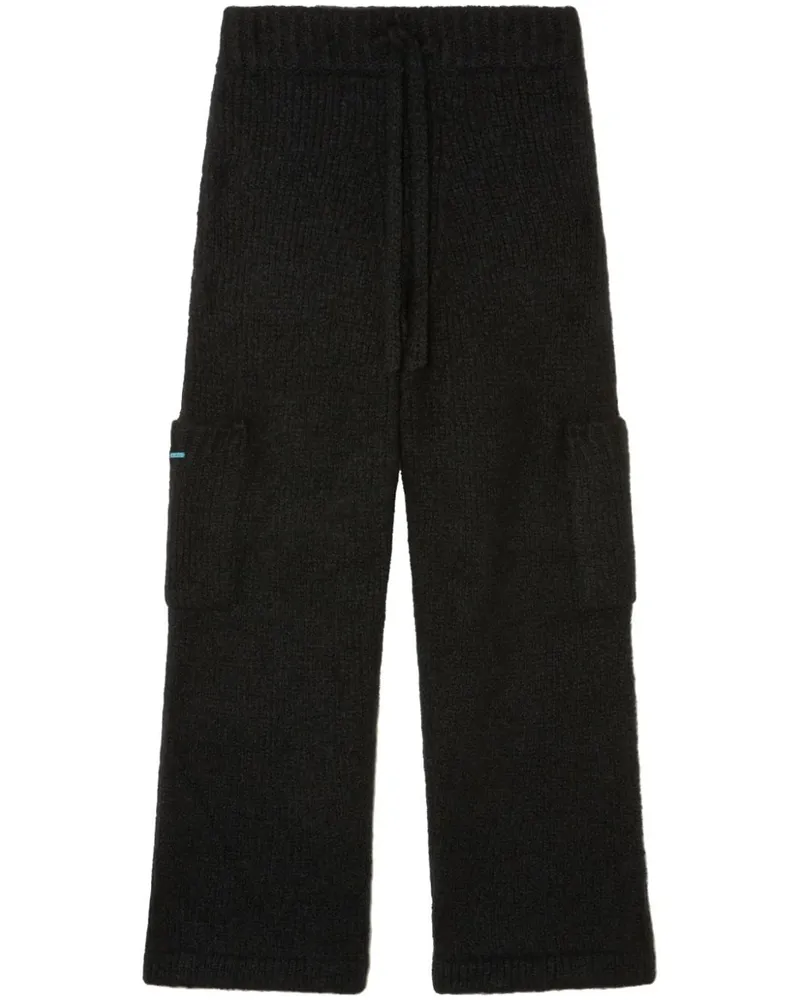 Alanui Hose aus Rippstrick - Schwarz Schwarz