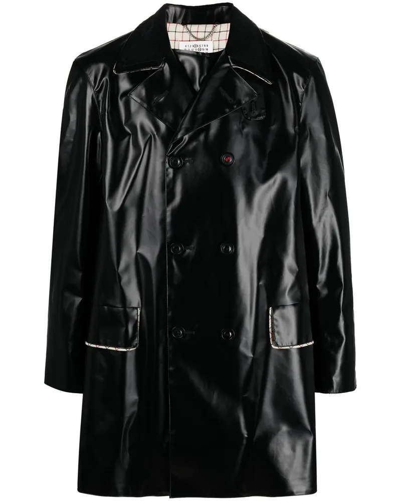 Maison Margiela Beschichtete Cabanjacke - Schwarz Schwarz