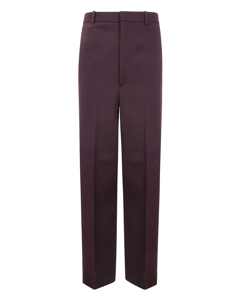 Jil Sander Wollhose mit Gesäßtasche - Violett Violett
