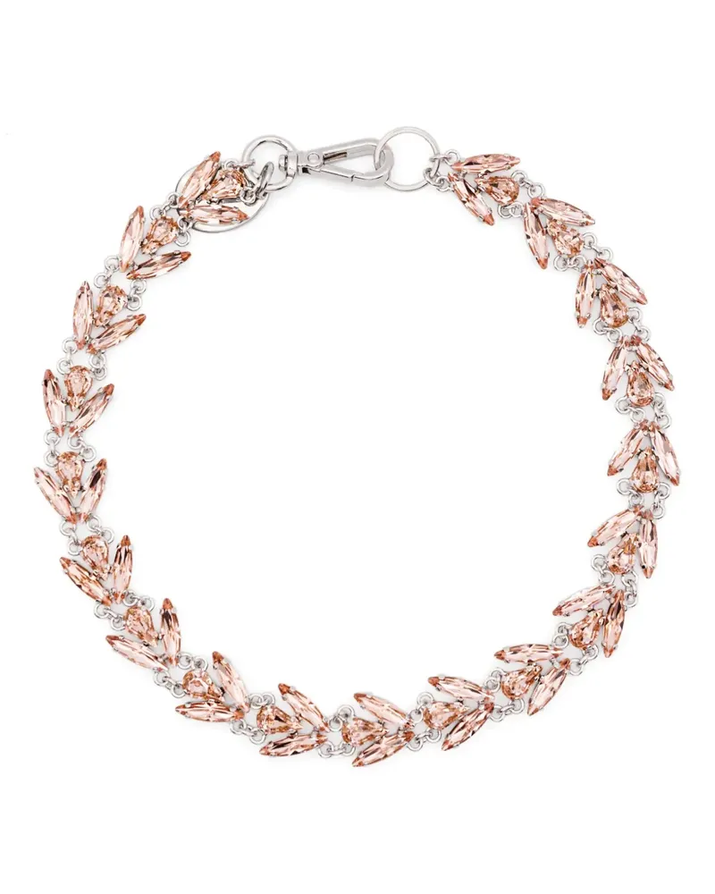 Simone Rocha Crystal Floret Halskette - Silber Silber