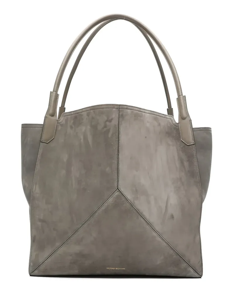 Victoria Beckham Victoria Tote Bag mit Einsätzen aus Wildleder - Grau Grau