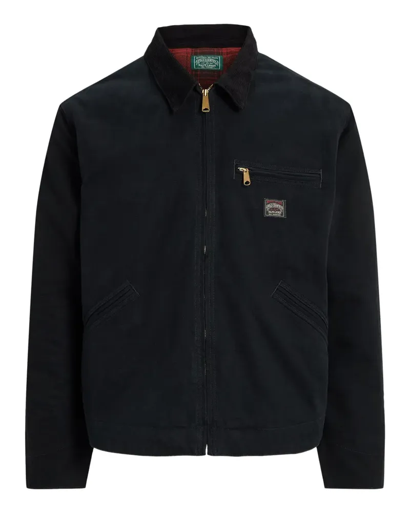 Ralph Lauren Jacke mit Cordkragen - Schwarz Schwarz