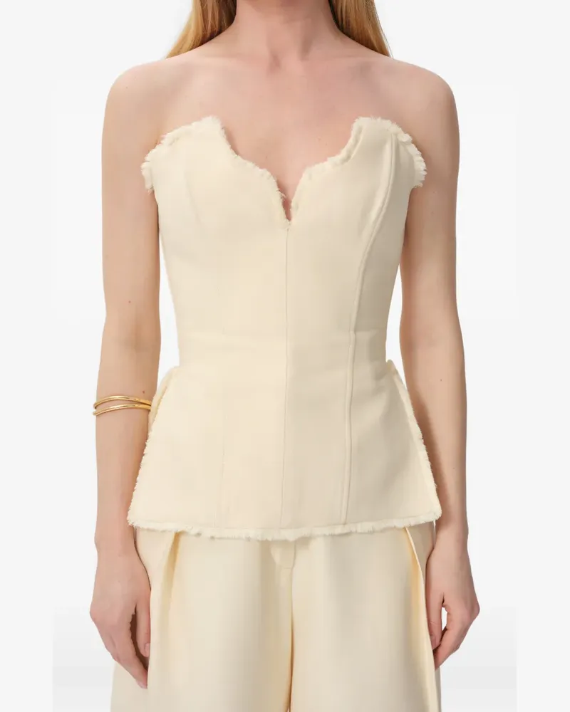 CONCEPTO fringed corset - Nude Nude