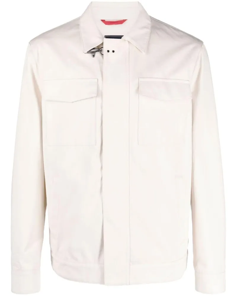 Fay Trucker-Jacke mit Gancini-Schnalle - Nude Nude