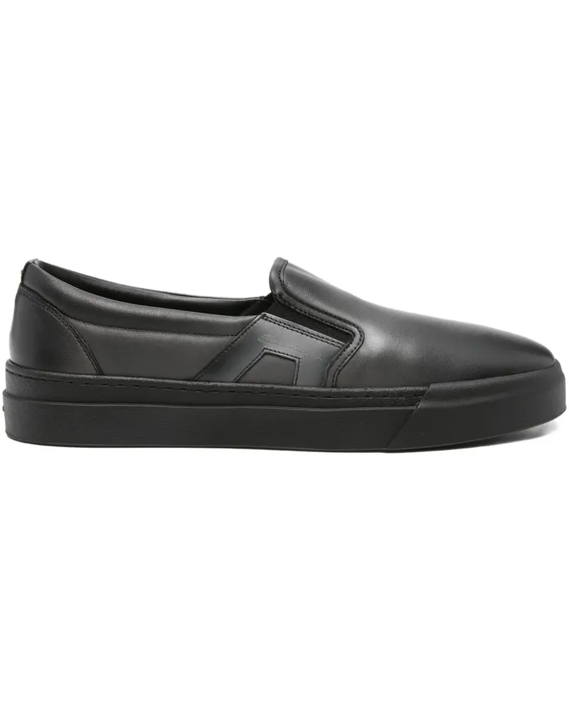 Santoni Klassische Loafer - Schwarz Schwarz