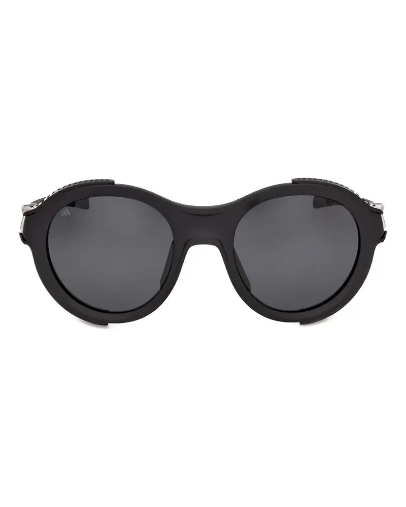 adidas Sonnenbrille mit rundem Gestell - Schwarz Schwarz