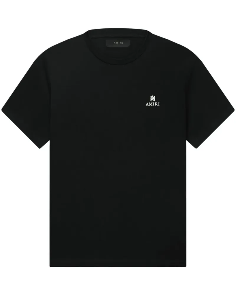 Amiri T-Shirt mit Monogramm-Print - Schwarz Schwarz