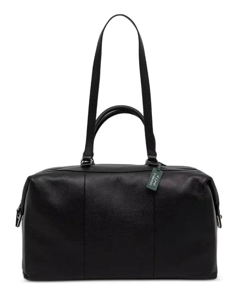 Coccinelle Reisetasche aus gekörntem Leder - Schwarz Schwarz