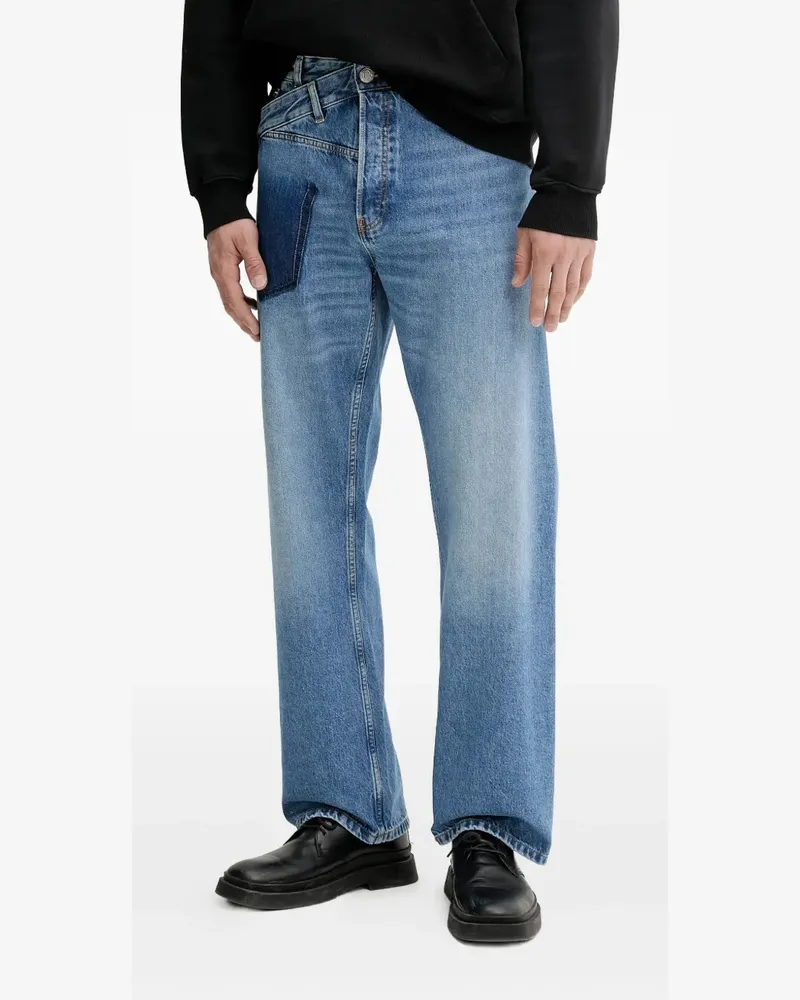 BLUEMARBLE Jeans mit verdrehten Nähten - Blau Blau