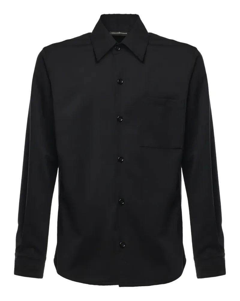 Giuliano Galiano Gabrynero Hemd mit Tasche - Schwarz Schwarz