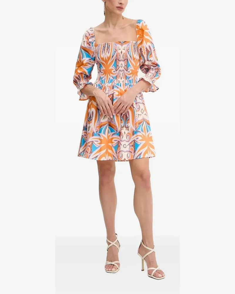 Silvian Heach Minikleid mit eckigem Ausschnitt - Orange Orange