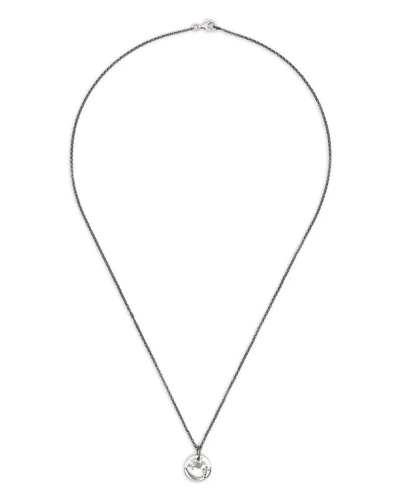 Rosa Maria Halskette aus Sterlingsilber mit Diamanten Silber