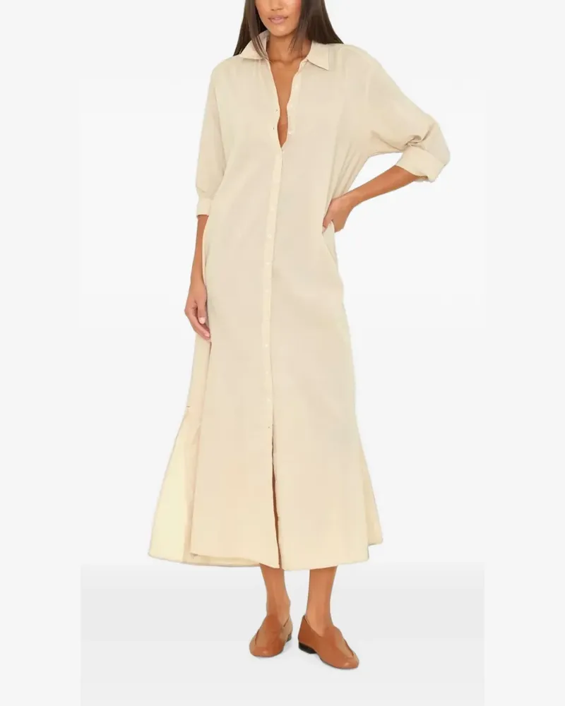 Xírena Boden cotton-poplin maxi dress - Nude Nude