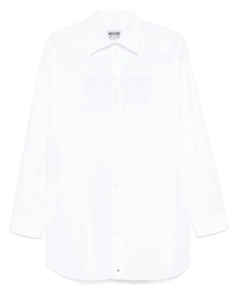 Moschino Hemd mit Logo-Print - Weiß Weiß