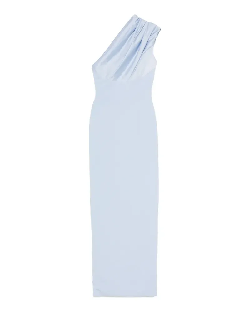 Solace London Gracie one-shoulder draped maxi dress - Blau Blau