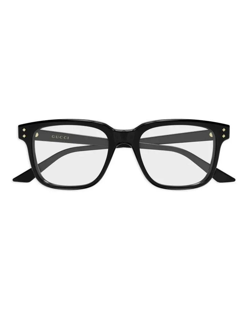 Gucci Brille mit eckigem Gestell - Schwarz Schwarz
