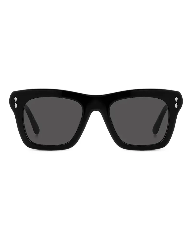 Isabel Marant Sonnenbrille mit Logo-Gravur - Schwarz Schwarz