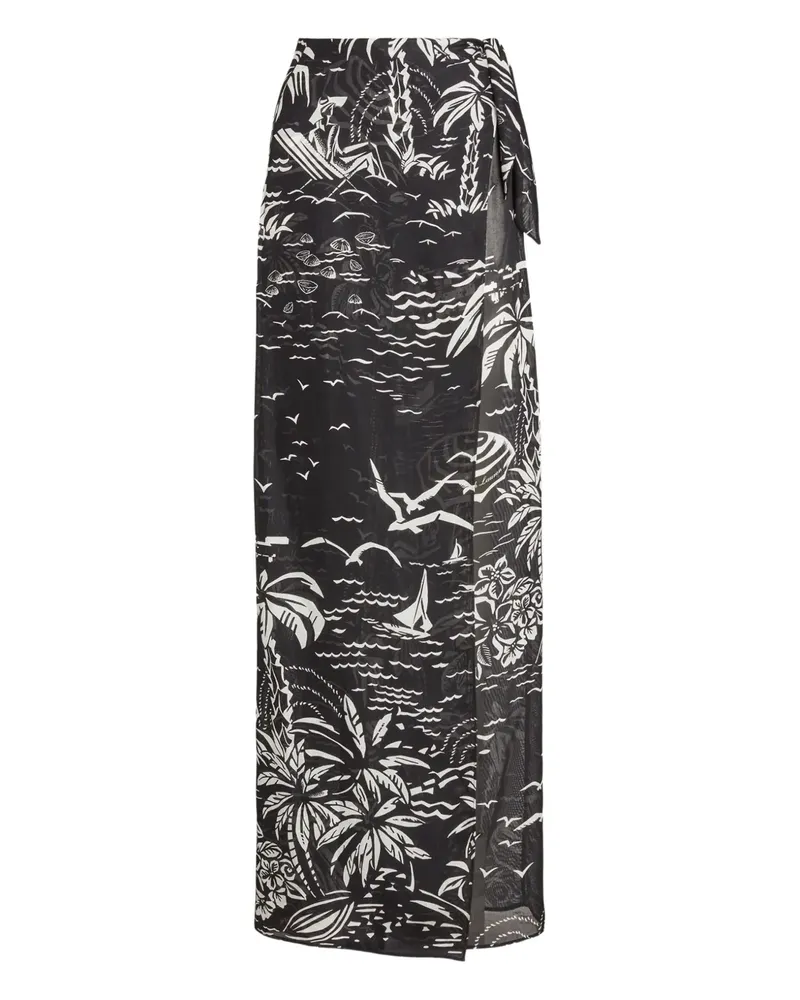 Ralph Lauren print-design trousers - Schwarz Schwarz