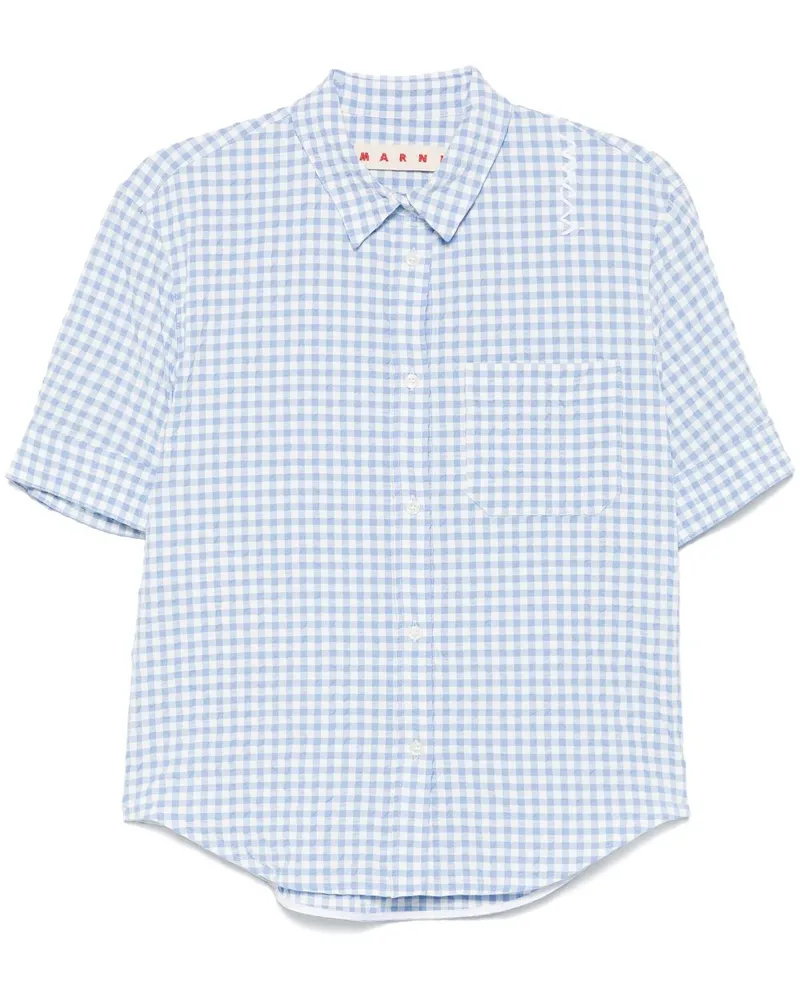 Marni Hemd mit Karomuster - Blau Blau