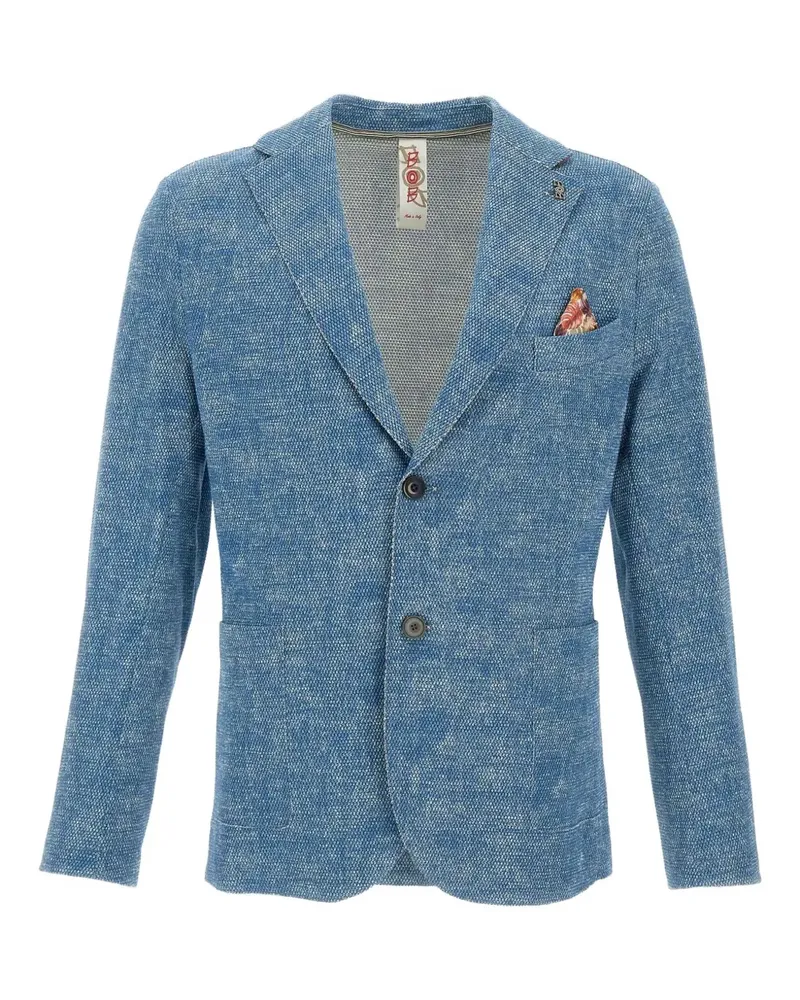 BOB Strukturierter Blazer mit Knöpfen - Blau Blau