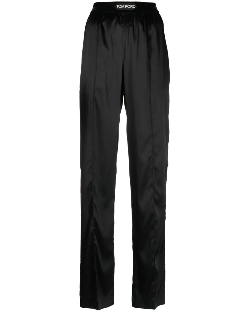 Tom Ford Taillenhose mit geradem Bein - Schwarz Schwarz