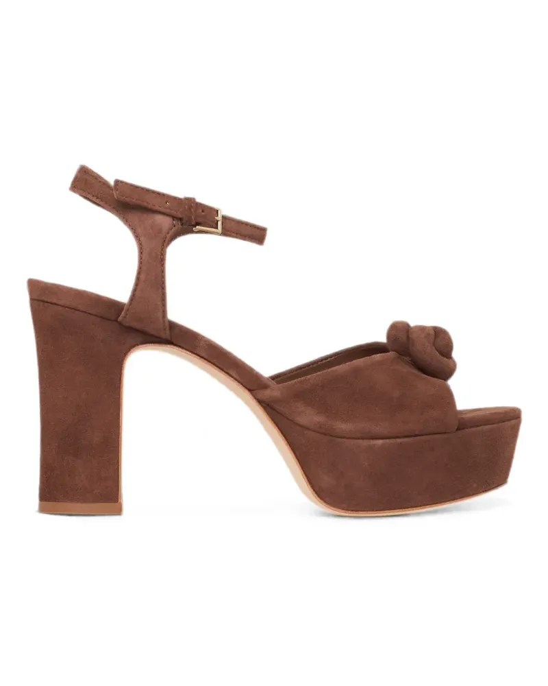 Cinq à Sept Arianna Plateau-Sandalen mit Knoten - Braun Braun