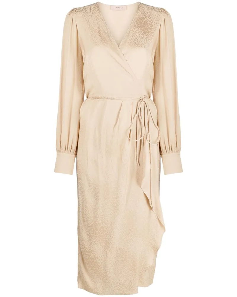 Twin-Set Midikleid mit drapierten Akzenten - Nude Nude
