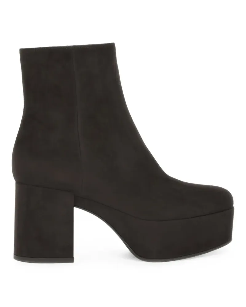 Gianvito Rossi Sally platform ankle boots - Braun Braun