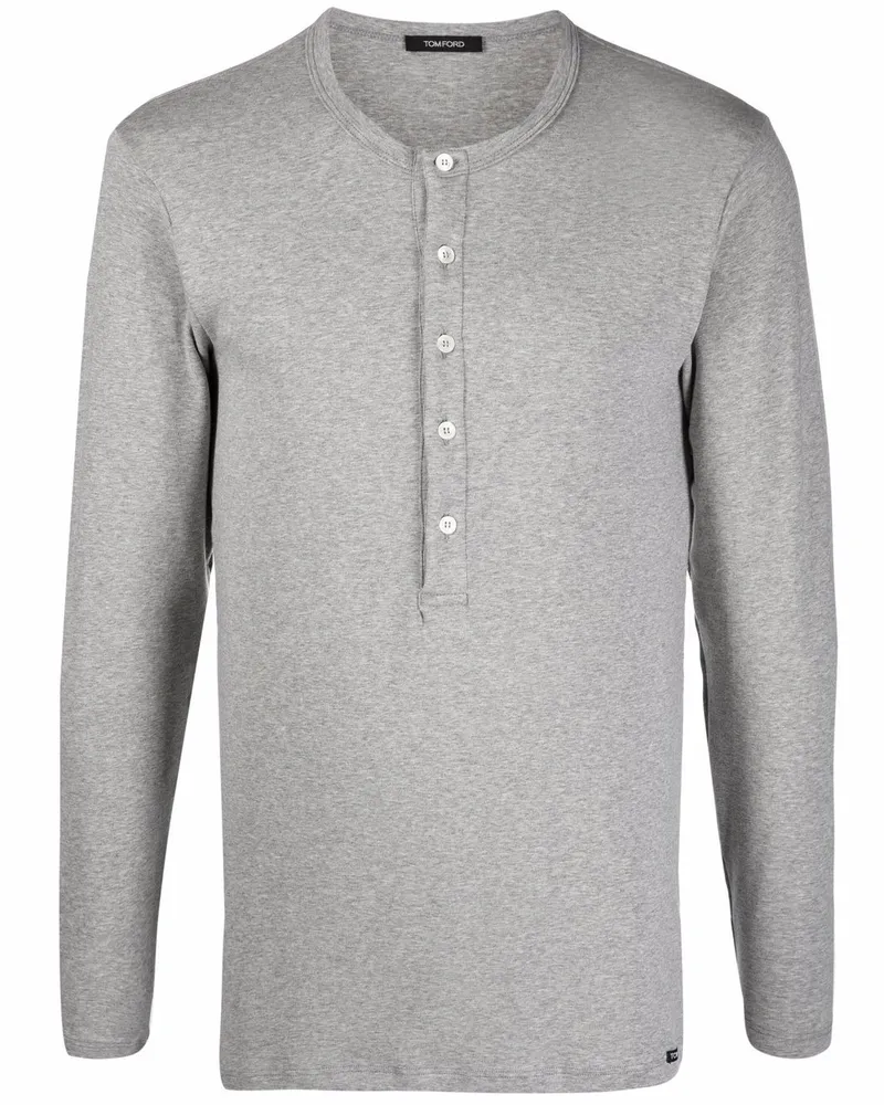 Tom Ford Oberteil mit Knöpfen - Grau Grau