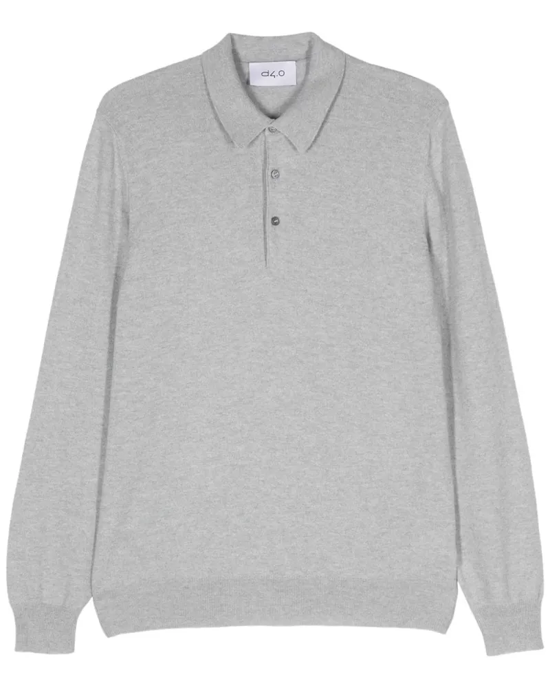 D4.0 Melierter Pullover - Grau Grau
