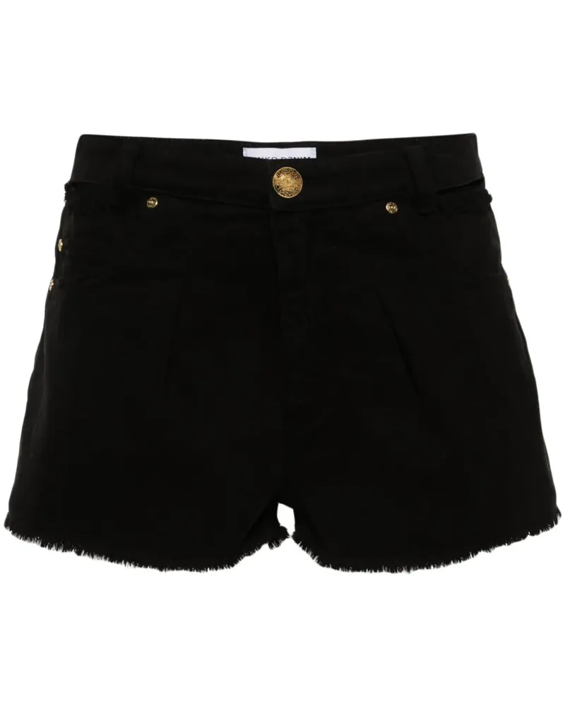 Pinko Jeans-Shorts im Distressed-Look - Schwarz Schwarz