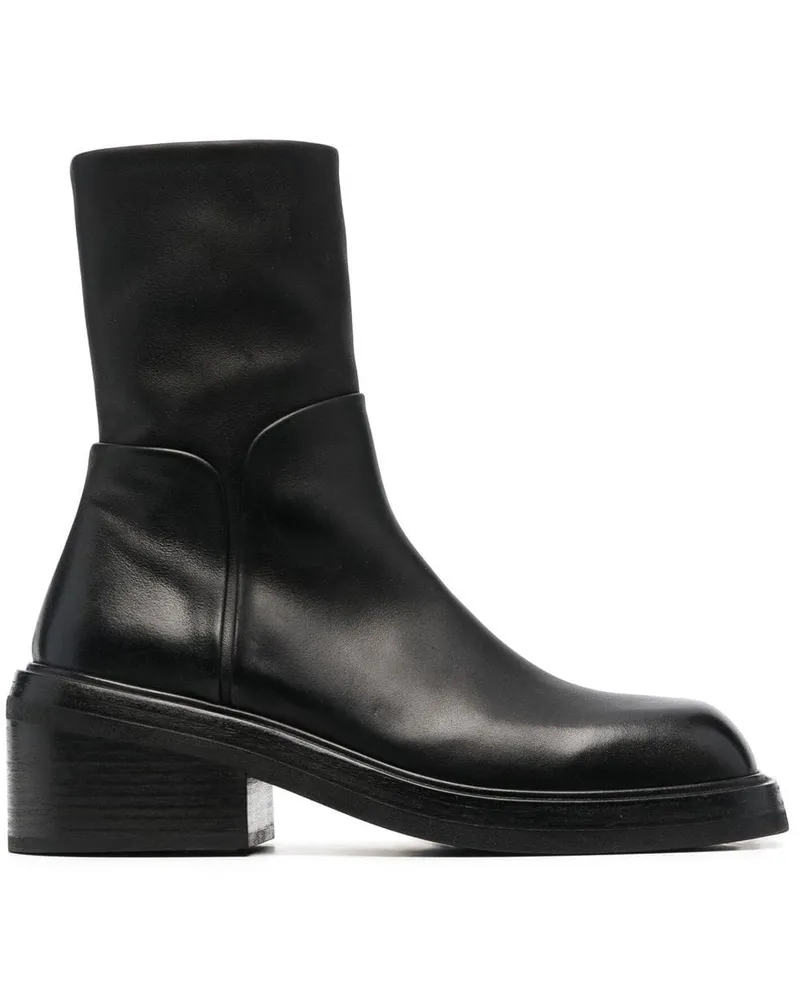 Marsèll Stiefeletten mit Blockabsatz - Schwarz Schwarz