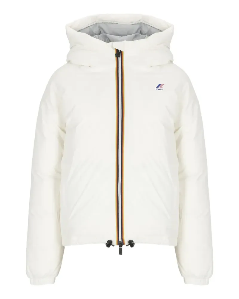 K-Way logo-print padded jacket - Weiß Weiß
